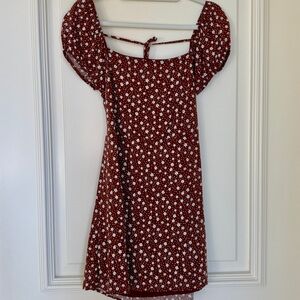 La Hearts Brown Floral Dress